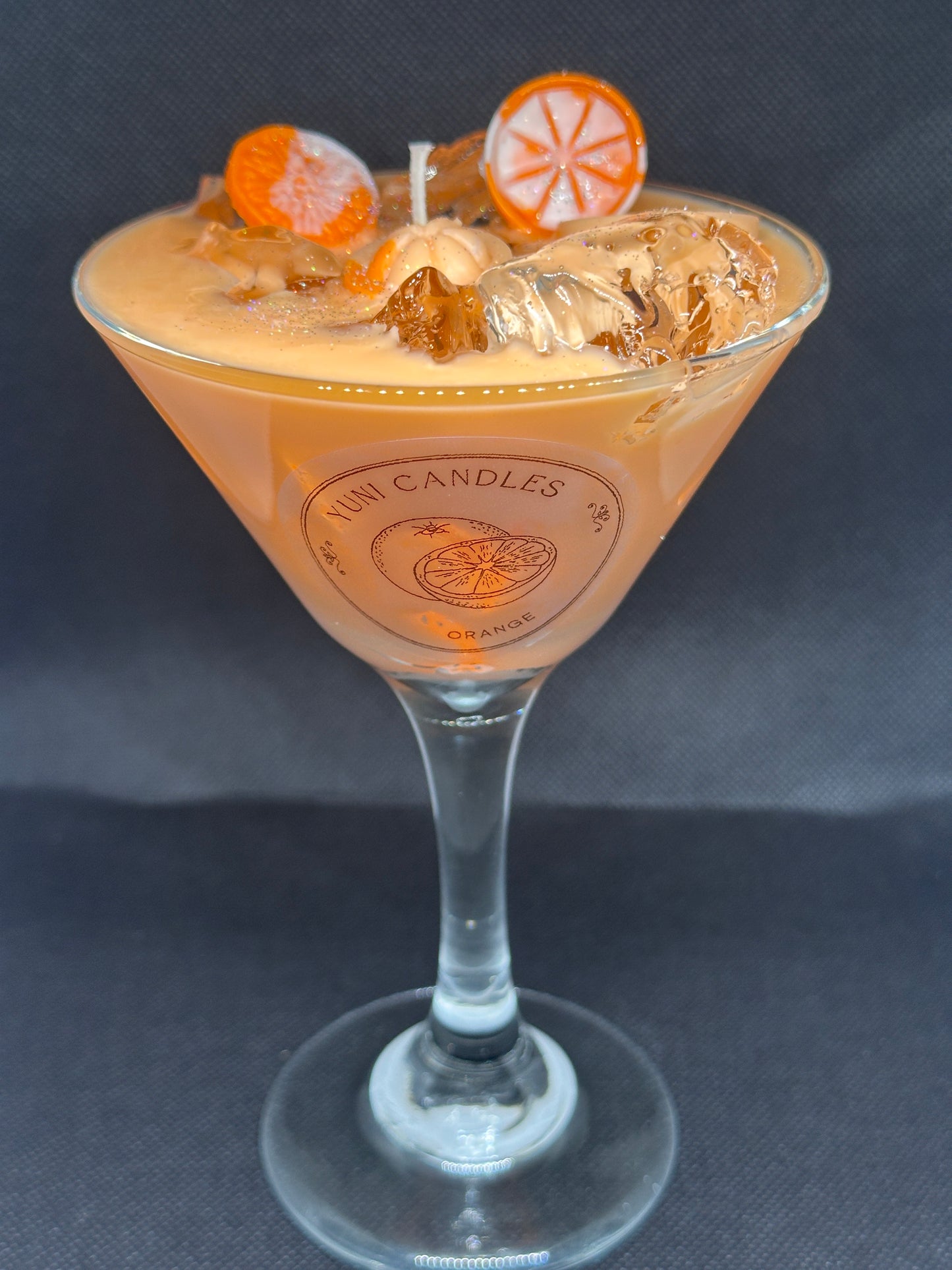 Citrus Glow – Orange Cocktail Candle